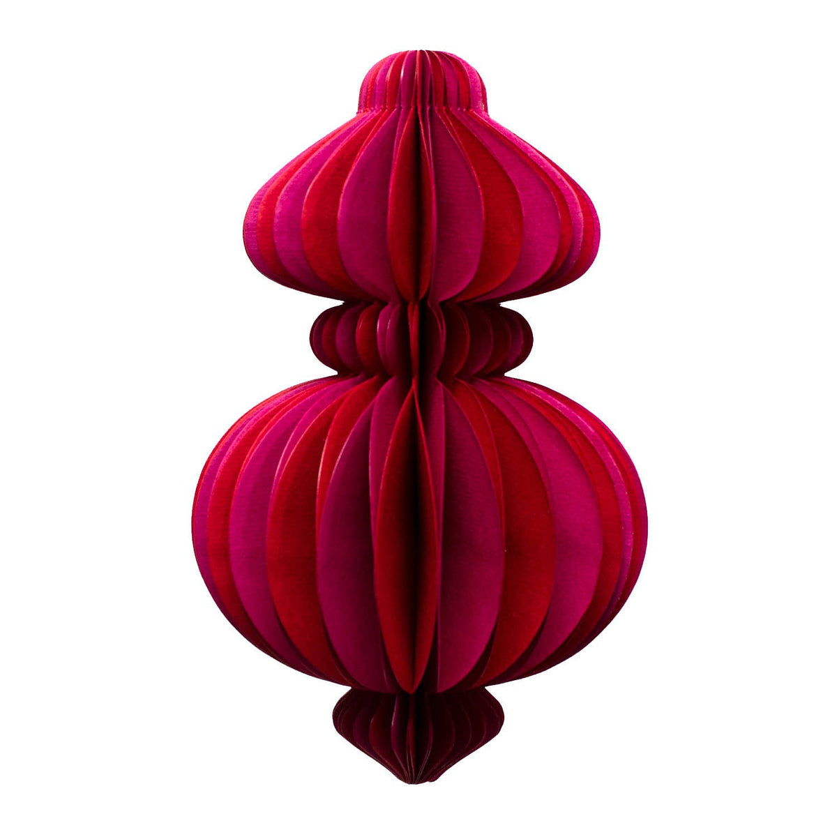 AARVEN - Indian Recycled Paper Fold-Away Bauble Decoration