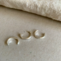 Hammer Textured Tapered Earcuff - Silver by Outline Jewellery