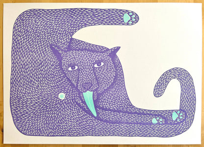 'Wet Ass Penelope' - A3 Riso Print - by Strangford