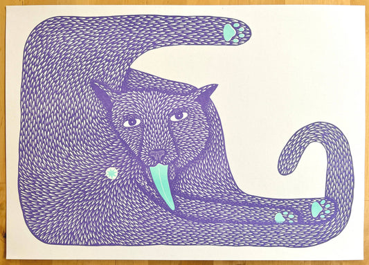 'Wet Ass Penelope' - A3 Riso Print - by Strangford
