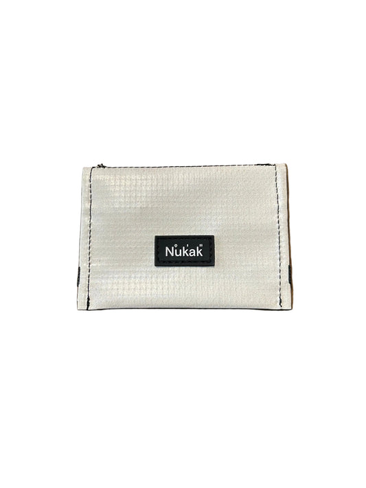 Micro Bann Upcycled Card Holder Cream- by NUKAK