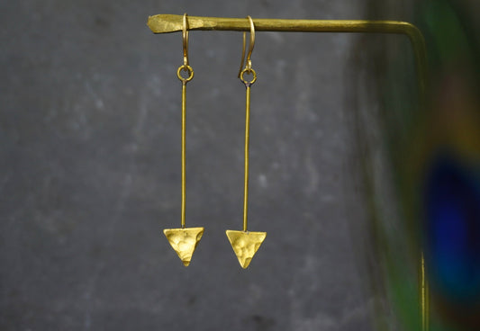 Brass earrings collection - Palomita Jewellery