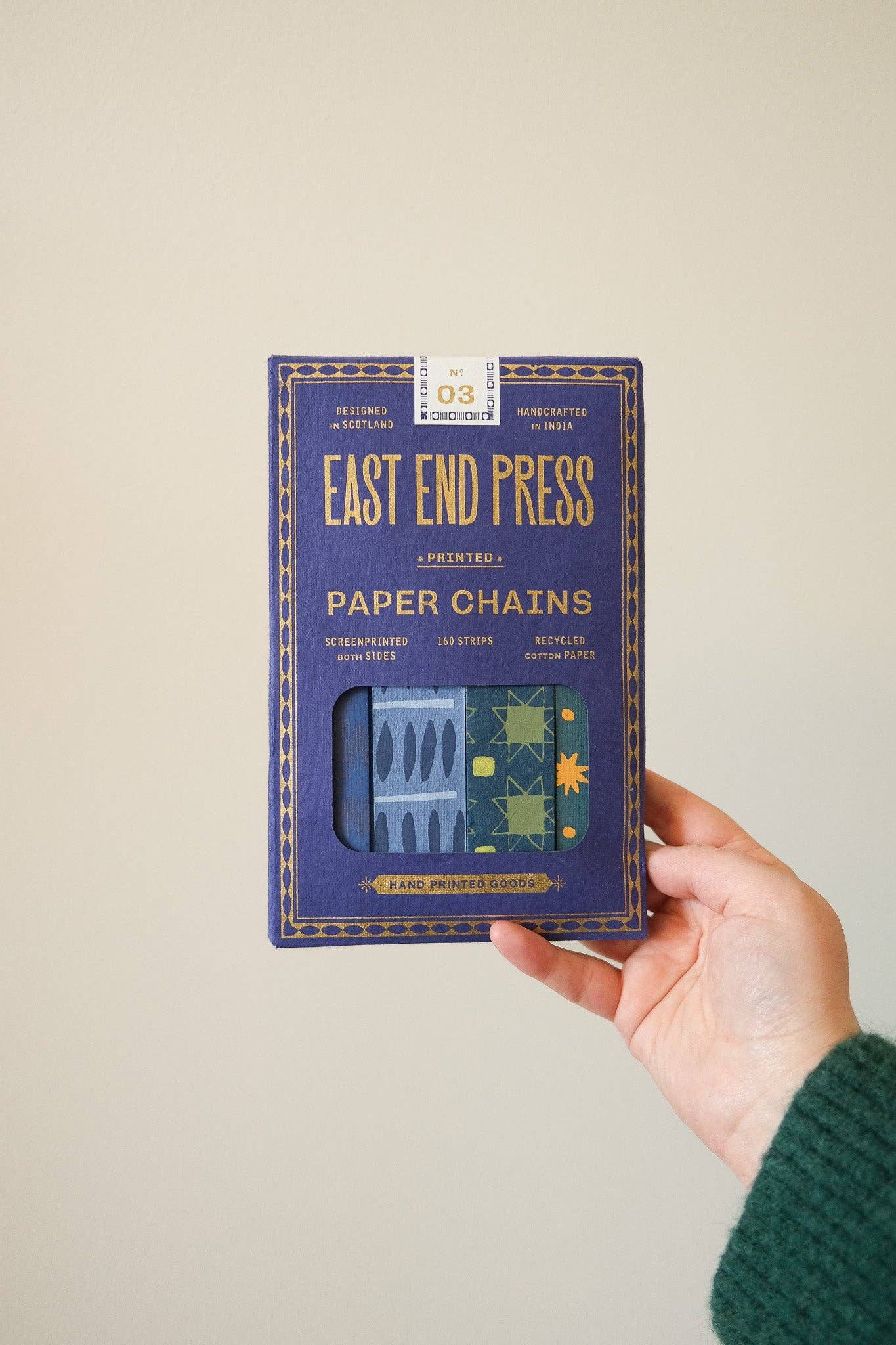 Blue and Yellow Paper Chain Kit - by East End Press