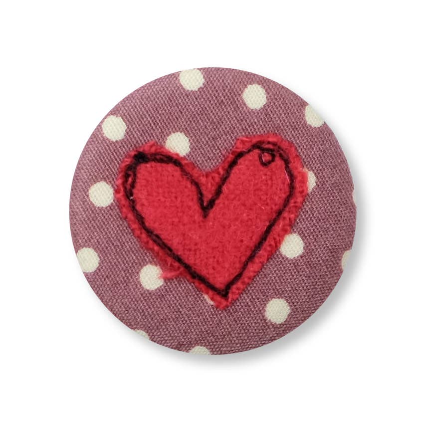 Handmade Heart Badge – “You Have My Heart - by Poppy Treffry
