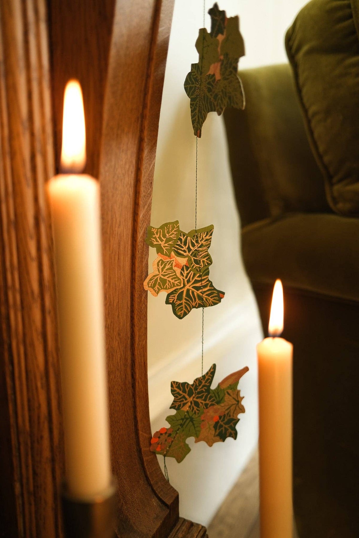 East End Press - UK/EU: Holly and Ivy Sewn Garland