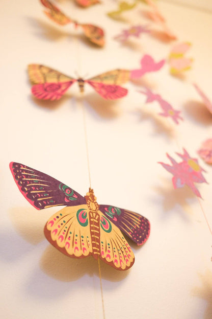 Butterfly Vertical Wall Hanging - by East End Press