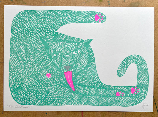 'Wet Ass Penelope' - A3 Riso Print - by Strangford