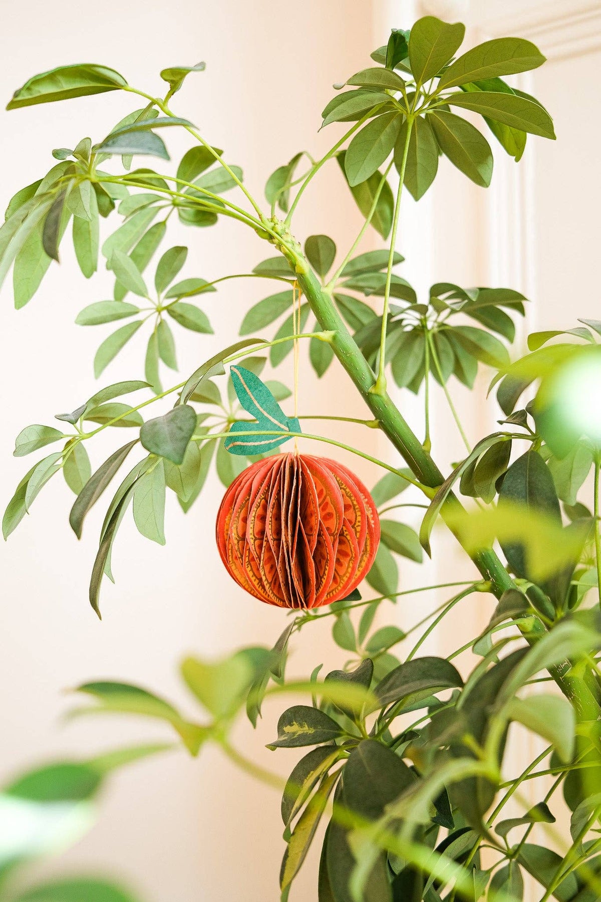East End Press - UK/EU: Orange Honeycomb Ornament