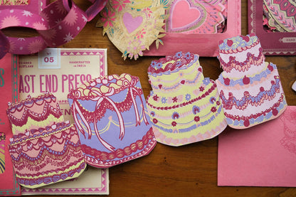 Birthday Cake Concertina Greeting Card - by East End Press