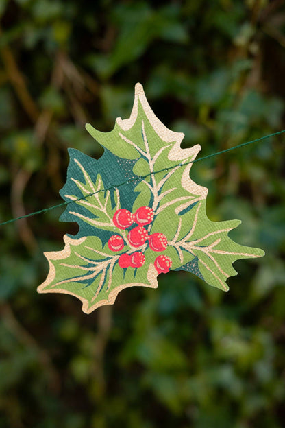 East End Press - UK/EU: Holly and Ivy Sewn Garland