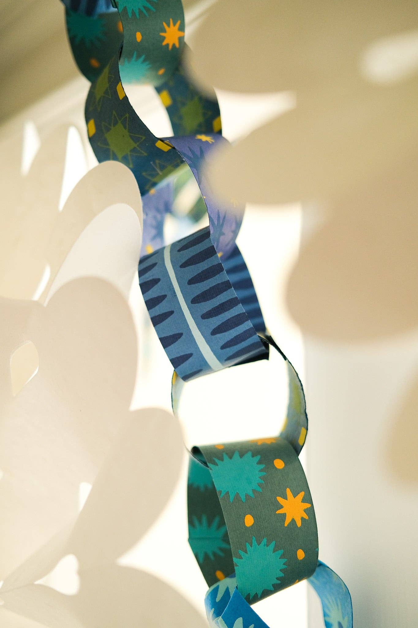 Blue and Yellow Paper Chain Kit - by East End Press