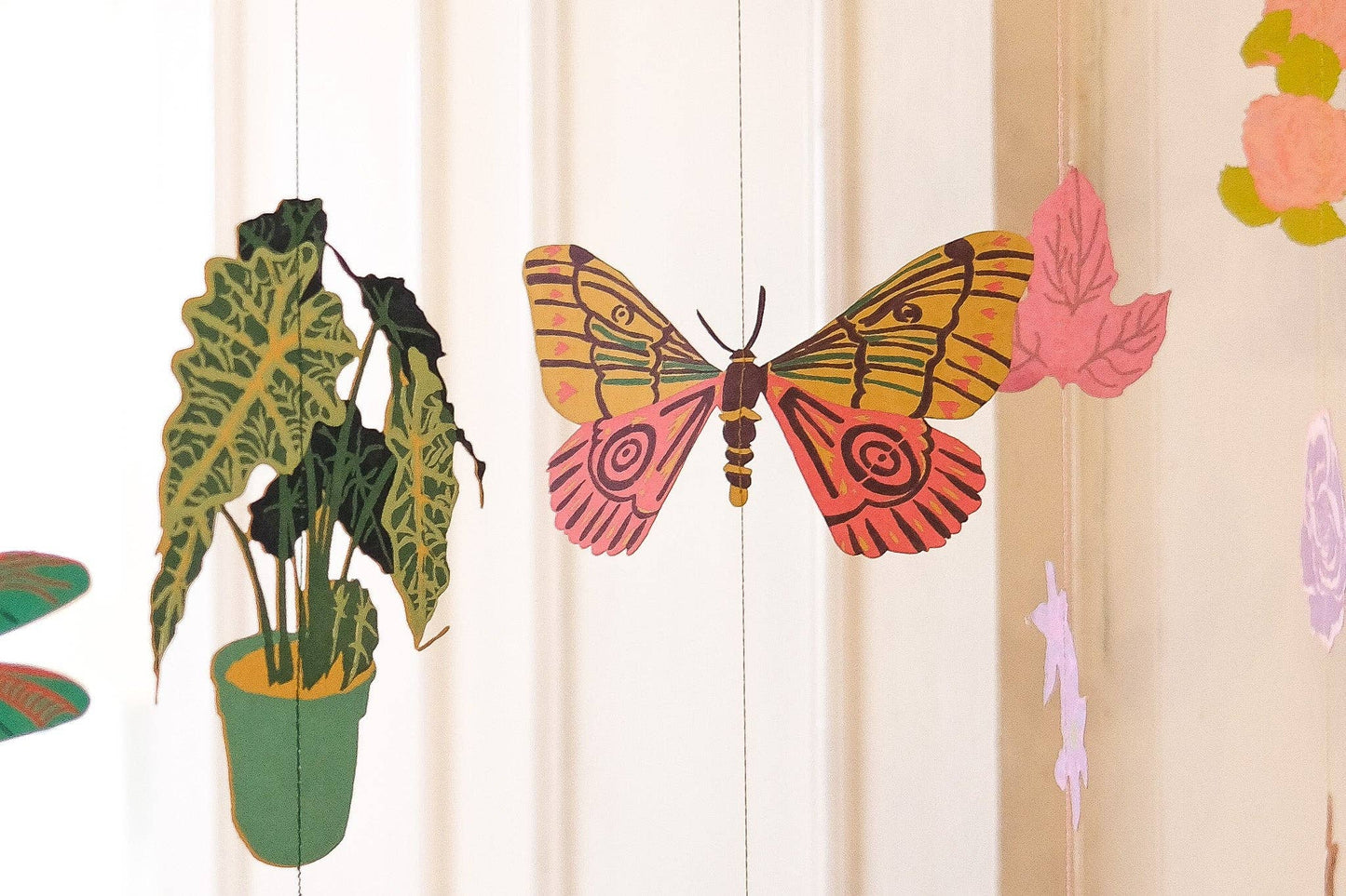 Butterfly Vertical Wall Hanging - by East End Press