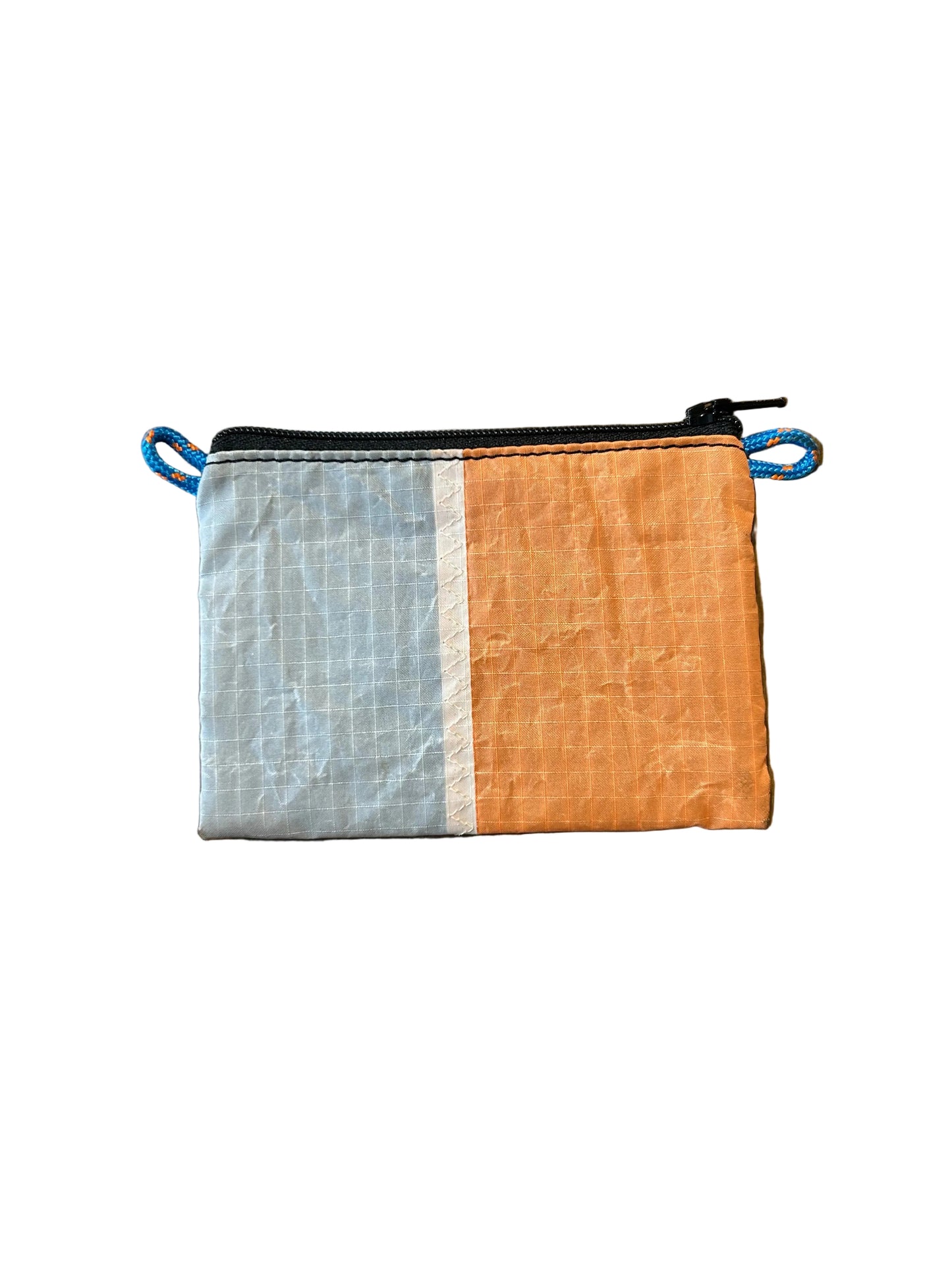 Wally Upcycled Wallet Grey/Orange- by NUKAK