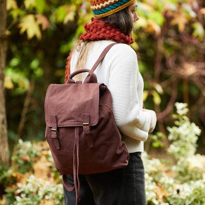 AURA QUE - LAKSHYA Unisex Vegan Canvas Backpack