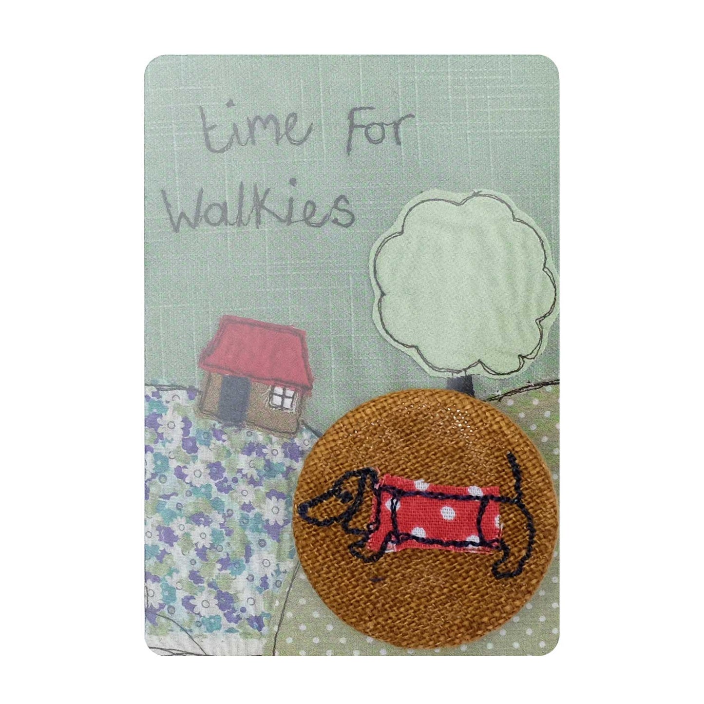 Pretty Dachshund Brooch - by Poppy Treffry