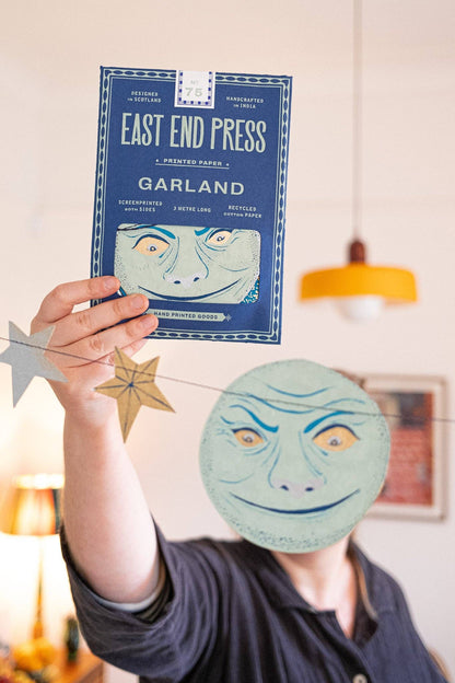 Man on the Moon Sewn Garland - by East End Press