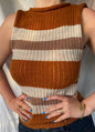 Orange Knitted Tank by Anais Miller