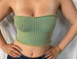 Green Knitted Bandeau by Anais Miller
