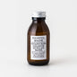 Brown bottle of Bristol Made organic rose geranium micellar water on a white background