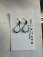 Afghan Earrings by eclectera - White teardrop
