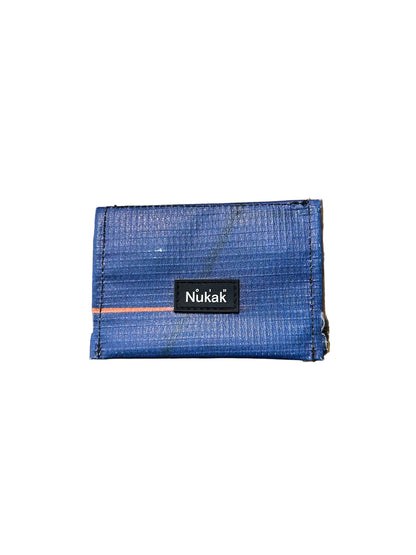 Micro Bann Upcycled Card Holder Blue- by NUKAK