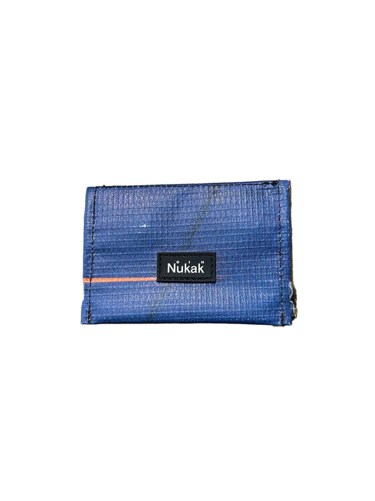 Micro Bann Upcycled Card Holder Blue- by NUKAK