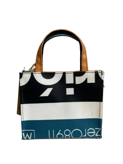 Mignon Upcycled Hand Bag Orange/Turquoise - by NUKAK