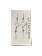 Ada Earrings by eclectera - Geometric recycled acrylic and pearl