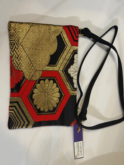Obi Large Evening Bag by Eclectera– Orange and black geometric