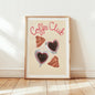 Coffee Club A5 Art Print by Violet’s Print House