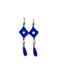 Ada Earrings by eclectera - Geometric recycled acrylic and pearl