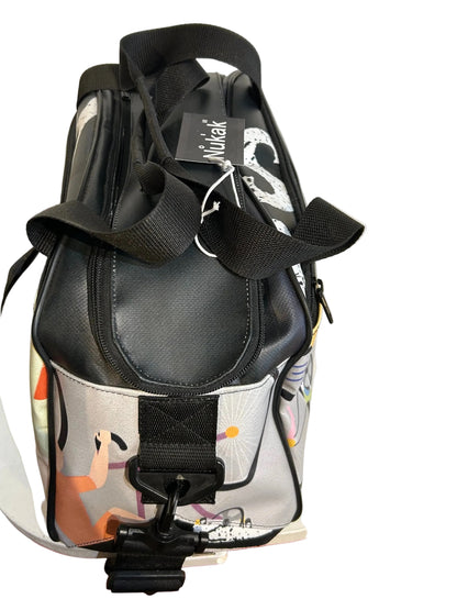 Check Upcycled Travel Bag- by NUKAK