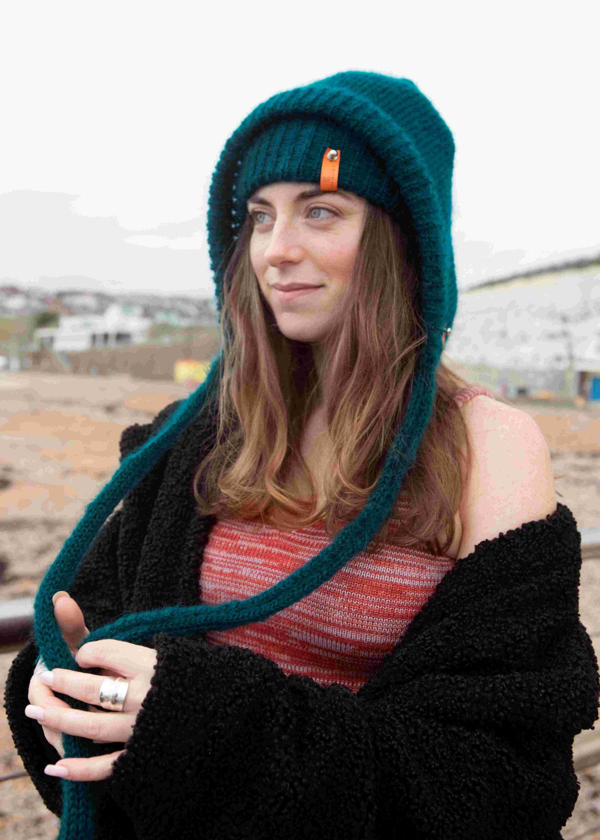 Knitted Mohair Hoods by Dot Knits