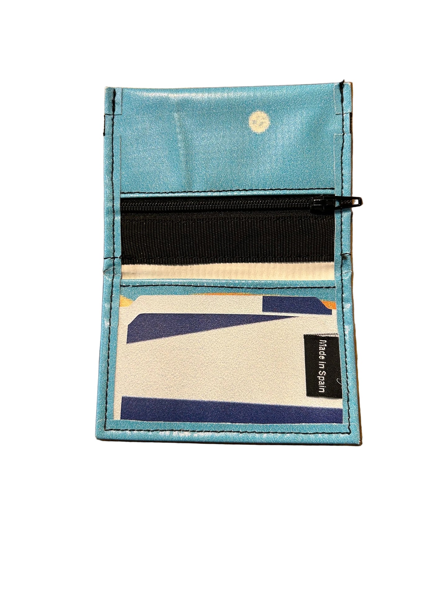 Micro Bann Upcycled Card Holder Sky Blue- by NUKAK