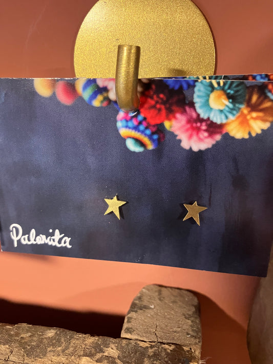 Brass Studs - by Palomita Jewellery