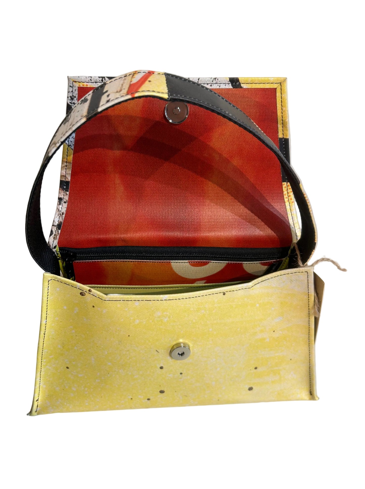 Kelly Upcycled Hand Bag Yellow - by NUKAK