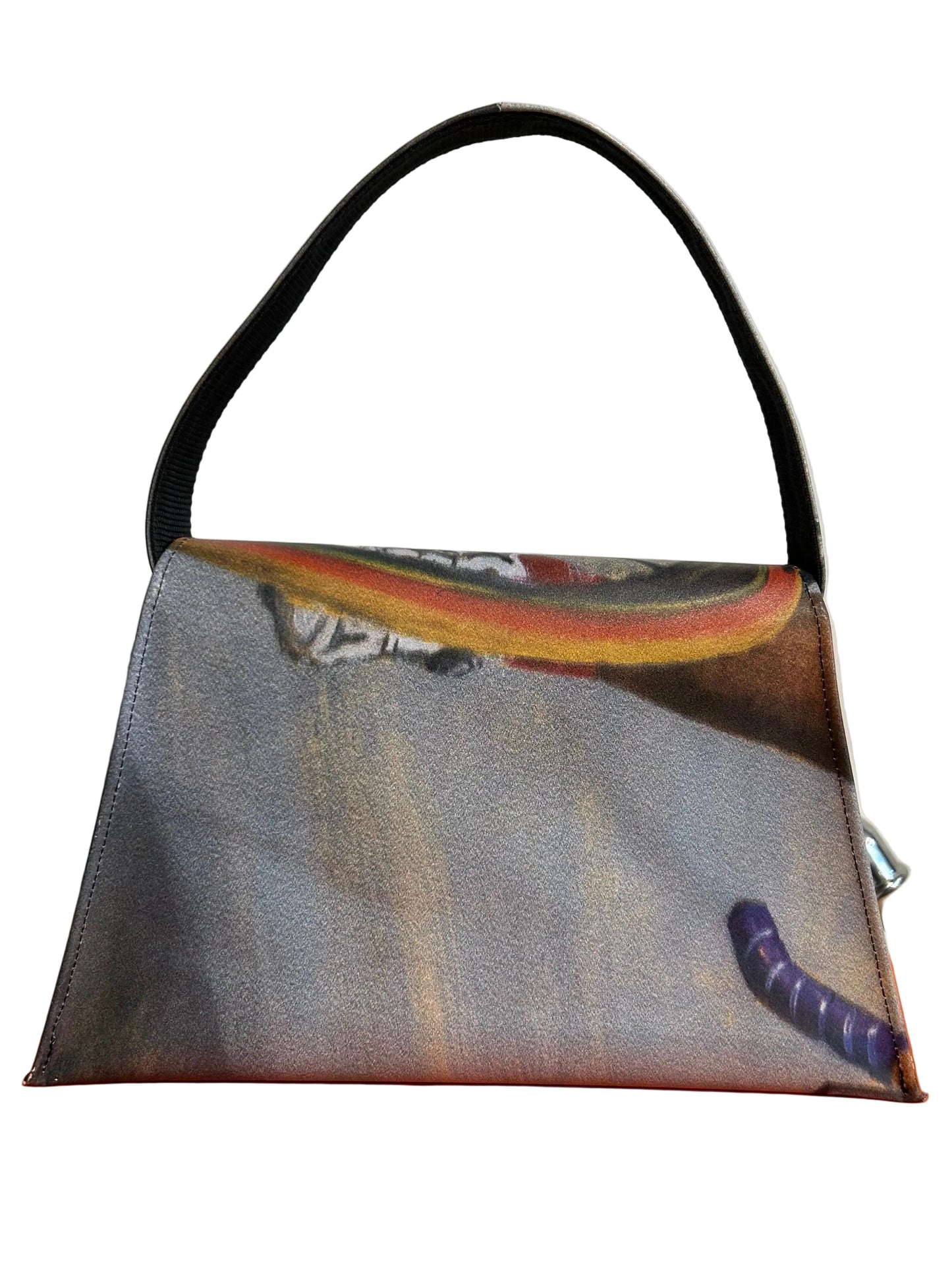 Kelly Upcycled Hand Bag Grey- by NUKAK