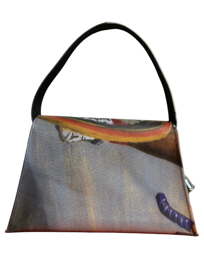 Kelly Upcycled Hand Bag Grey- by NUKAK