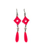 Ada Earrings by eclectera - Geometric recycled acrylic and pearl
