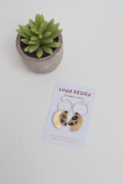 Half Moon Hoops by Luna Design