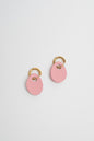 Huggie Leather Hoops - By Luna Design