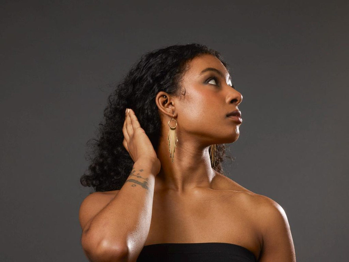 Fringe earrings - by Palomita Jewellery