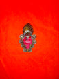 Embellished Sacred Heart brooch by Jan Cooper