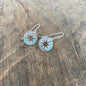 Hammered Star Cut Out Earrings
