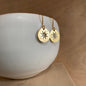 Hammered Star Cut Out Earrings