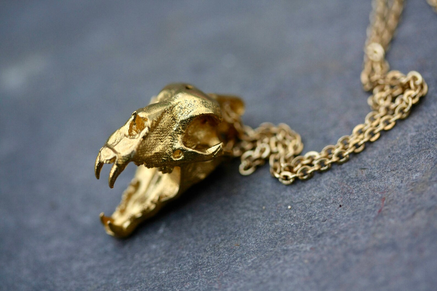 Brass Skull Necklace Collection - by Palomita Jewellery