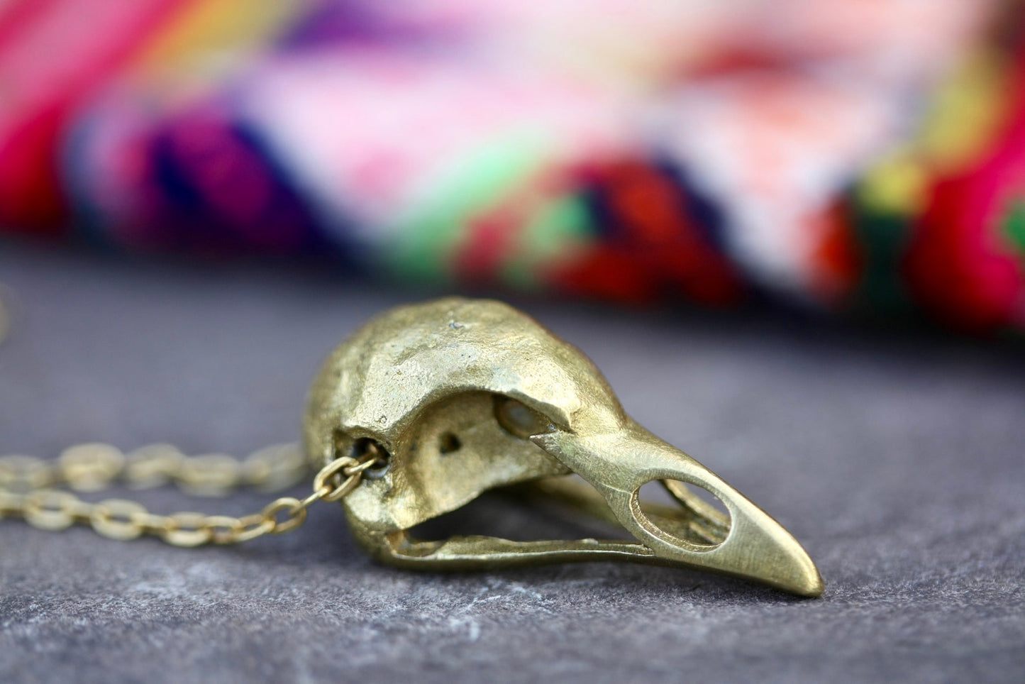 Brass Skull Necklace Collection - by Palomita Jewellery