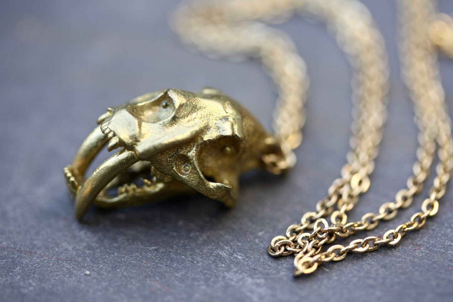 Brass Skull Necklace Collection - by Palomita Jewellery