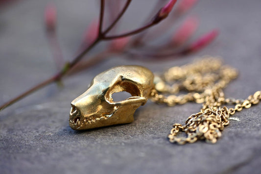 Brass Skull Necklace Collection - by Palomita Jewellery