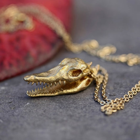Brass Skull Necklace Collection - by Palomita Jewellery